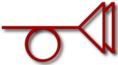 Pynchon created the muted post horn as a symbol for the secret Trystero society in The Crying of Lot 49.
